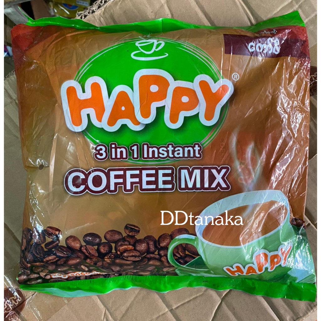 ส่งเคอรี่-ปลายทาง-กาแฟพม่า-กาแฟ-3in1-ยี่ห้อ-happy-3in1-instant-coffee-mix