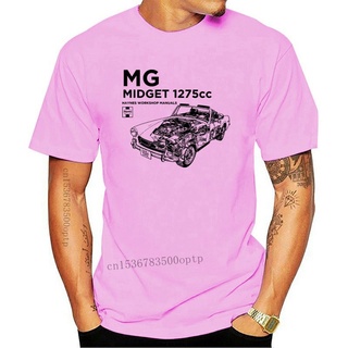 เสื้อยืดเด็กผช - ผู้ชายเสื้อยืดผ้าฝ้ายอังกฤษคลาสสิกรถ Mg คนแคระ 1275cc สีดํา S เสื้อยืด 100% แขนสั้