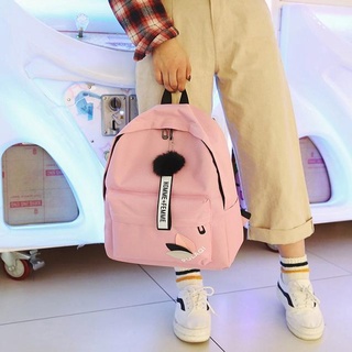 กระเป๋านักเรียนใบเล็กเรียบง่ายสไตล์ฮั่น กระเป๋าเป้สำหรับนักเรียนมัธยมต้น