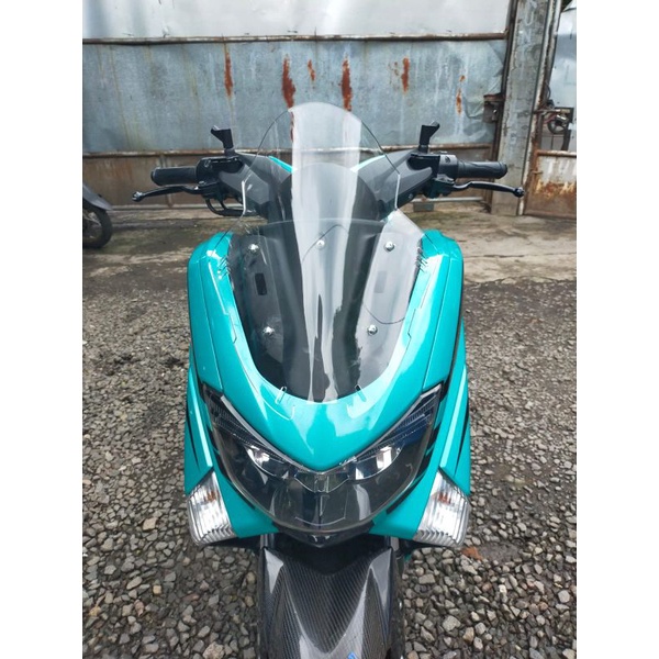 กระจกกันลม-yamaha-nmax-old-tdr-mini-type-v2-cyborg-4mili-visor-tdr-mini-v2-cyborg-หนา-4-มม-nmax