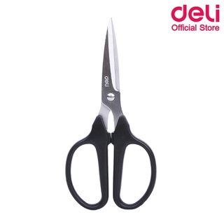 Deli 6026 Scissors กรรไกร ขนาด173x75 mm กรรไกรตัดผ้า อุปกรณ์สำนักงาน กรรไกรพกพา เครื่องเขียน กรรไกรสำนักงาน