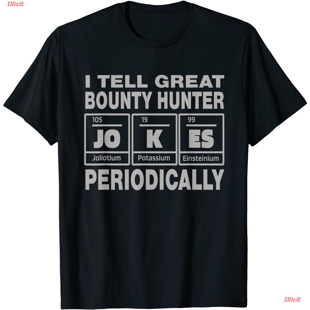 illicit-bounty-hunterเสื้อยืดถักฤดูร้อน-bounty-hunter-job-coworker-i-tell-great-jokes-t-shirt-bounty-hunter-round-neck-t