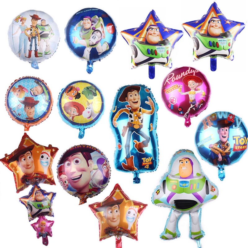 ราคาและรีวิวลูกโป่งฟิล์มอลูมิเนียม ลายการ์ตูน Toy Story Buzz Lightyear ขนาด 18 นิ้ว ของเล่นสําหรับเด็ก