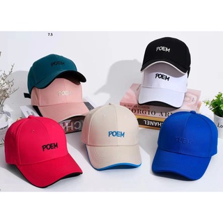 สินค้า หมวกแก็ป POEM เวอร์ชั่นเกาหลีผ้าหนาคุณภาพดีหมวกแก็ปผู้ชายผู้หญิง