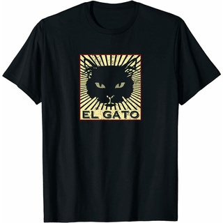 T-shirt  ส่งเร็ว เสื้อยืด พิมพ์ลายการ์ตูนแมว คุณภาพดี สําหรับผู้ชายS-5XL