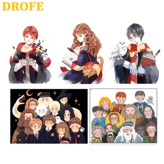 ภาพหน้าปกสินค้าDrofe 【40X50 ซม.】~ ภาพจิตรกรรมตัวเลขรูป Harry Potter~ ตัวเลขสําหรับติดตกแต่งผนัง ที่เกี่ยวข้อง