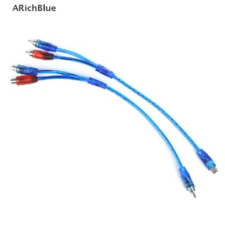 Arichblue Rca สายเคเบิลอะแดปเตอร์แยกเสียงสเตอริโอ ตัวผู้ ตัวเมีย 1 ชิ้น