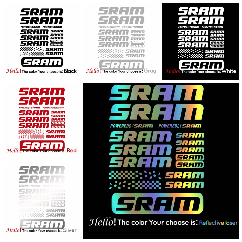 สติ๊กเกอร์ไวนิลเข้ากันได้กับ-sram-เฟรม-de-de-จักรยาน-mtb-จักรยาน