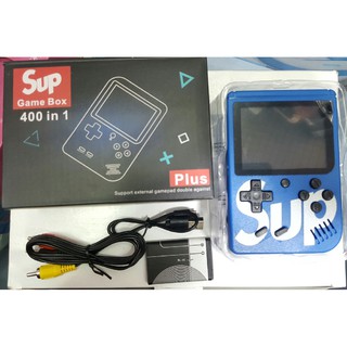 firstbuy_เกมกด SUP Game Box 400 in 1 เกมส์พกพาในเครื่องเดียว สีน้ำเงิน