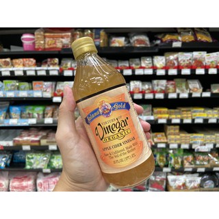 🔥 โซลาน่า โกลด์ น้ำส้มสายชูหมักจากแอปเปิ้ล ออร์แกนิค 470 มล.(0162) Solana Virtues of Vinegar Organic Apple Cider