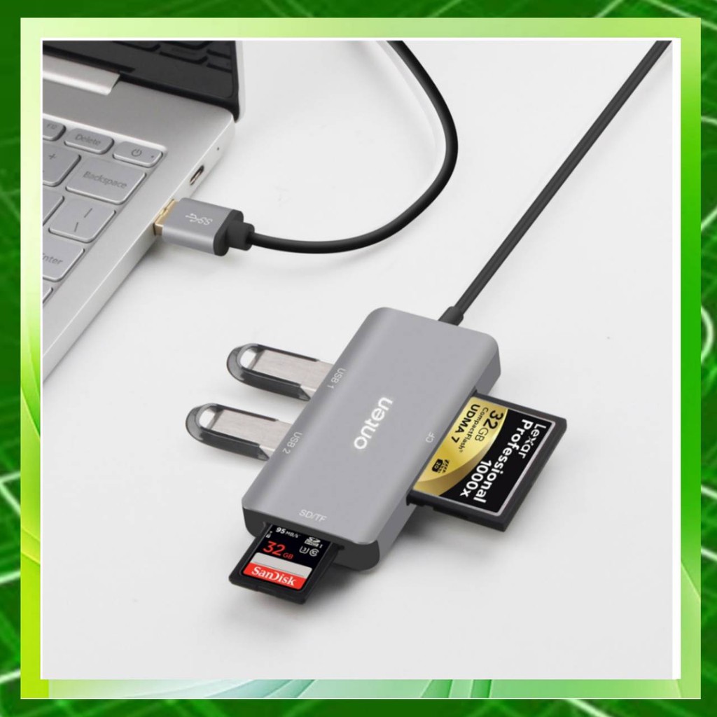 onten-usb-3-0-hub-with-sd-tf-cf-card-reader-รุ่น-otn-8107-รับประกัน-1-ปี