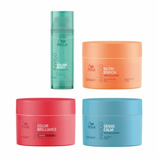 *พร้อมส่ง* Wella Invigo: Nutri-Enrich, Brilliance, Senso Calm, Volume Boost Crystal Mask | มาส์กบำรุงผม 150ml 500ml