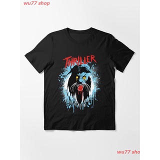 2022 THRILLER WERECAT (Michael Jackson) Essential T-Shirt เสื้อยืด ดพิมพ์ลาย เสื้อยืดผ้าฝ้าย คอกลม cotton ความนิยม sale