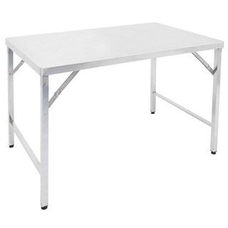 โต๊ะพับสเตนเลสขาสวิง QLINE ST-105 110x70 ซม. โต๊ะพับสเตนเลสขาสวิง จากแบรนด์ QLINE โต๊ะสเตนเลสดีไซน์สวย ผลิตจากวัสดุสเตนเ