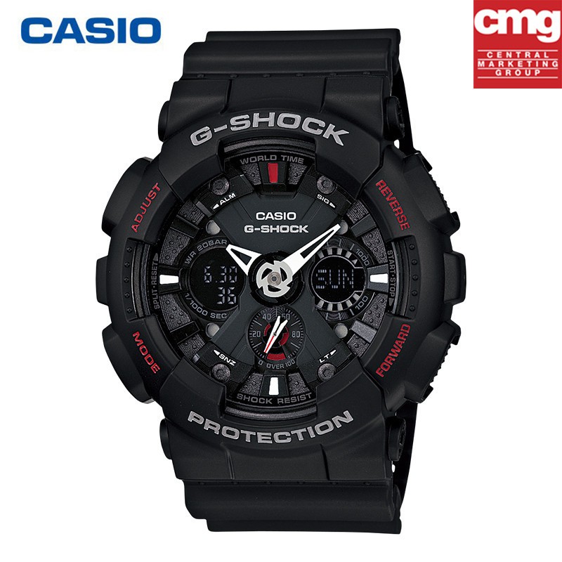 ภาพหน้าปกสินค้านาฬิกา Casio นาฬิกาข้อมือชุดแฟชั่นกีฬา G-SHOCK กันน้ำเรืองแสง GA-120A-1A นักเรียนผู้ชายนาฬิกาอิเล็กทรอนิกส์ จากร้าน tablerow บน Shopee