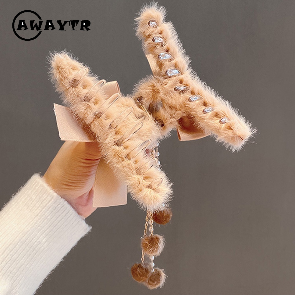 awaytr-new-fashion-hairclip-plush-bow-hair-clip-ladies-grasping-clip-hair-clip-new-headwear-hair-accessories