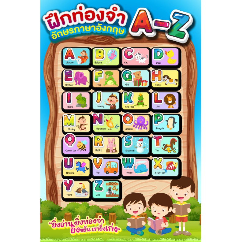 ป้ายไวนิล-abc-โปสเตอร์-a-z-abc