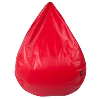 [ผ้าเปล่า -พร้อมส่ง]เก้าอี้ทรงหยดน้ำรุ่น Beanbag (สีแดง) -sDia M  Dia 85 cm.