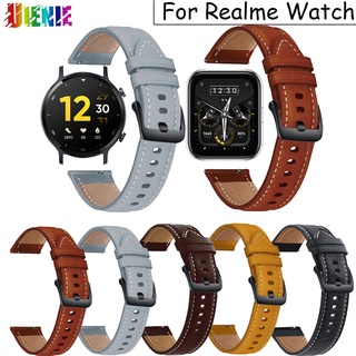 ภาพหน้าปกสินค้าสายนาฬิกาข้อมือสายหนังสําหรับ Realme watch S / S pro Watchband 22มม. Sport watch สําหรับ Realme watch 2/2 pro ที่เกี่ยวข้อง