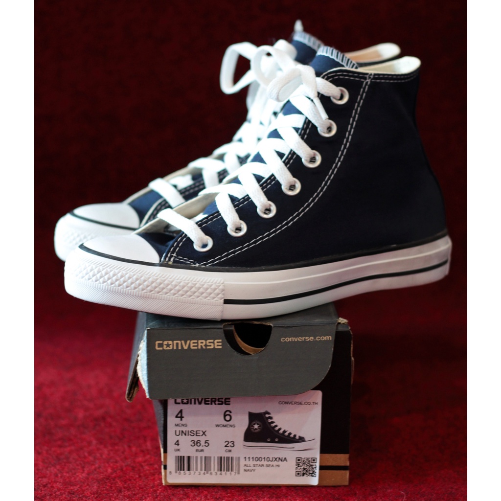 converse-รุ่น-all-star-sea-hi-navy-white-รองเท้าผ้าใบหุ้มข้อ-สีกรมท่า-สีขาว-สินค้าใหม่มือ1-ลิขสิทธิ์ของแท้100