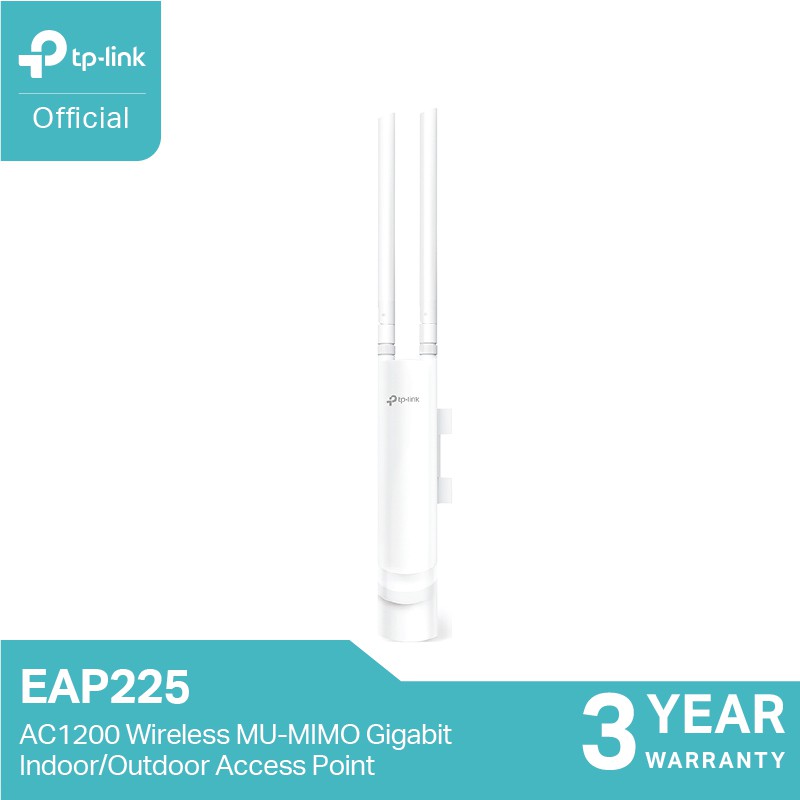 TPLink EAP225Outdoor (Omada AC1200 Wireless MUMIMO Gigabit Indoor