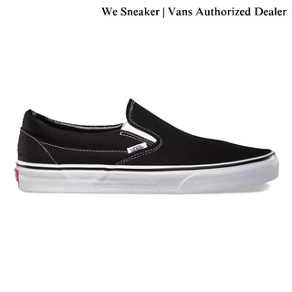 ราคาและรีวิวVANS Slip-On (Classic) Black รองเท้า VANS แท้ Authorized Dealer WeSneaker