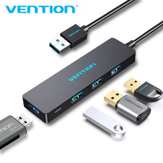 สินค้า Vention ฮับ USB 3.0 แบบ 4 พอร์ต สำหรับ Laptop Mac Pro Surface CHKBB