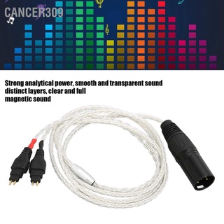 Cancer309 Xlr สายเคเบิลหูฟัง ตัวผู้ 4 Pin 3.9 ฟุต ซ้าย ขวา สําหรับ Sennheiser Hd580 Hd600 Hd650 Hd25 Hd545