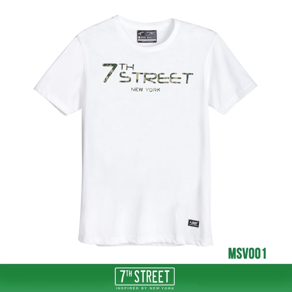 เสื้อยืดแขนสั้นผู้ชาย-7th-street-รุ่น-7th-ลายทหาร