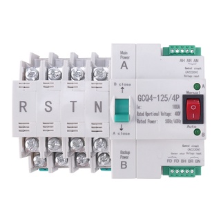 MCB Type Dual Power Automatic Transfer Switch 4P 100A ATS Circuit Breaker Electrical Switch