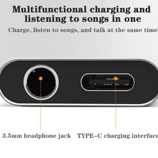 ภาพขนาดย่อของภาพหน้าปกสินค้าอะแดปเตอร์ชาร์จหูฟัง 2 In 1 Type-C To 3.5 มม. แจ็คเสียง Aux Usb C จากร้าน yuki116688 บน Shopee ภาพที่ 6