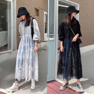 Korea Hoodie Lace Dress