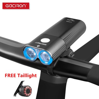 Gaciron ไฟหน้าจักรยาน Led 1800 Lumen Ipx6 กันน้ํา ชาร์จ Usb