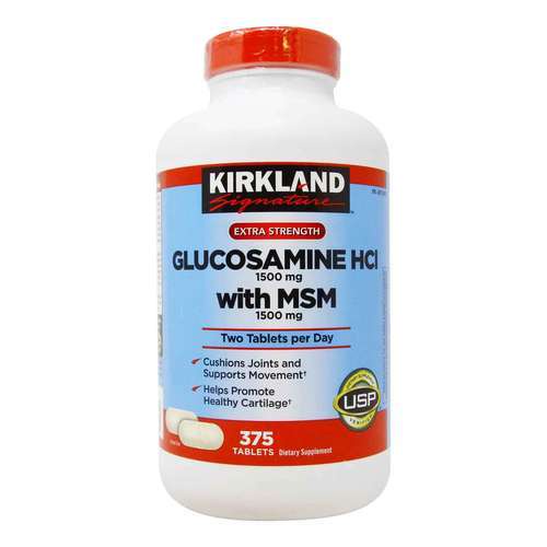 กลูโคซามีน-375-เม็ด-kirkland-glucosamine-msm-1500-mg-บำรุงกระดูก-exp-05-2024