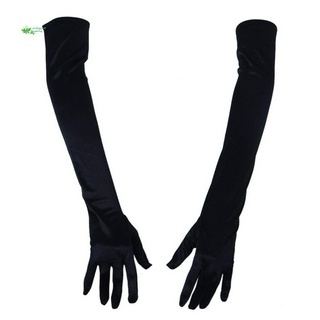 ภาพหน้าปกสินค้าถุงมือแขนยาวผ้าซาตินขนาด 21 นิ้ว - สีดํา ที่เกี่ยวข้อง