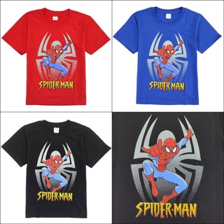 เสื้อยืดเด็ก สไปเดอร์แมน Spiderman (ราคาถูก คุณภาพดี ส่งเร็ว)