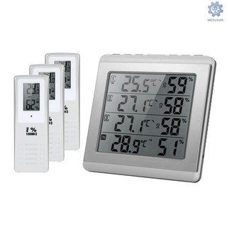 ภาพหน้าปกสินค้าM^S Ready Stock LCD Digital Wireless Indoor/Outdoor Thermometer Hygrometer Four-channel ℃/℉ Temperature Humidity Meter with 3 Outdoor Transmitter Comfort Level ซึ่งคุณอาจชอบราคาและรีวิวของสินค้านี้