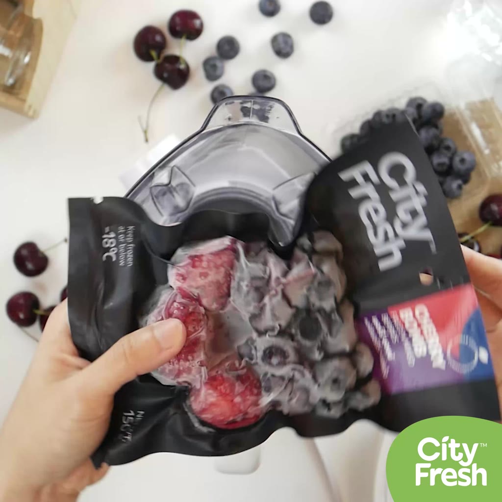 cityfresh-สมูทตี้-ผลไม้พร้อมปั่น-craft-smoothies-cherry-bomb