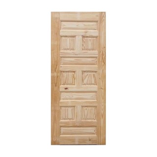 WOOD DOOR MODERN DOORS CE114 90X200CM ประตูไม้สน MODERN DOORS CE114 90x200 ซม. สีธรรมชาติ ประตูบานเปิด ประตูและวงกบ ประต