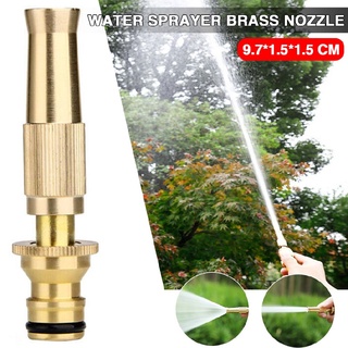 New High Pressure Water Spray Tool Metal Brass Nozzle Garden Hose Pipe Lawn Car