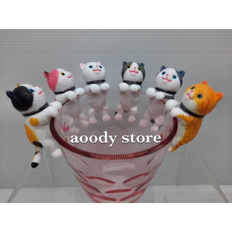 ภาพหน้าปกสินค้าโมเดล แมวไข่อ้วน หมุนคอได้ ตัวเล็ก เกาะแก้ว เลือกได้6สี พร้อมส่ง อู๊ดดี้สโตร์ จากร้าน aoody_store บน Shopee