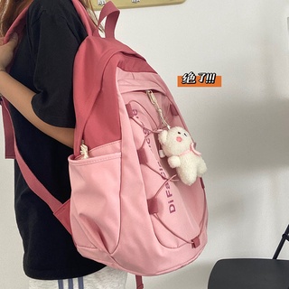 กระเป๋าเป้สะพายหลัง กระเป๋านักเรียน จุของได้เยอะ สไตล์ญี่ปุ่น และเกาหลีใต้ สําหรับผู้หญิง