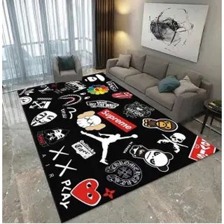 Luxury Carpet 3D Floor Mat Bedroom Carpet Water Absorption Bathroom Mat Rug Table Blanket Bedside Mat