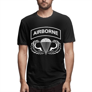 GILDAN 【พร้อมส่ง】เสื้อยืดแขนสั้นผ้าฝ้าย 100 พิมพ์ลาย Airborne Airborne แฟชั่นฤดูร้อนสําหรับผู้ชาย
