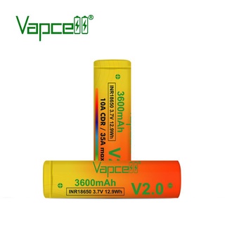 (2ก้อน+กล่อง) Vapcell 18650/3,600 mAh ของเเท้