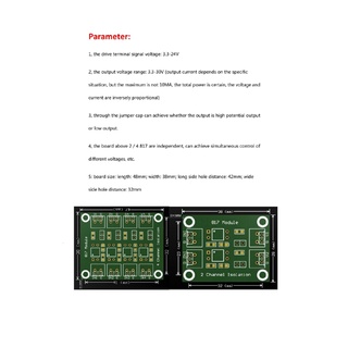 ภาพขนาดย่อของภาพหน้าปกสินค้าPc817 3.6-30V 2 ช่อง ออปโต้คัปเปลอร์ แยกบอร์ด แรงดันไฟฟ้า แปลงโมดูลอะแดปเตอร์ จากร้าน kechengwei.th บน Shopee ภาพที่ 4