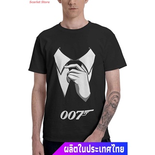 Scarlet Store เสื้อยืดเจมส์บอนด์เสื้อยืดถักฤดูร้อน SOXCOLOT James Bond 007 Mans Tees,Fashion Cotton Short Sleeve T Shir