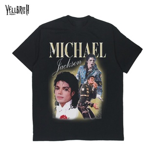 เสื้อยืดผู้ชาย เสื้อยืด พิมพ์ลาย Michael Jackson สไตล์วินเทจ S-5XL