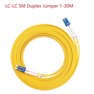 5 PCS 1-30M  LC-LC UPC Duplex Single-mode Patch Cord Optical Fiber Pigtail Jumper FTTH Fiber Optic Jumper