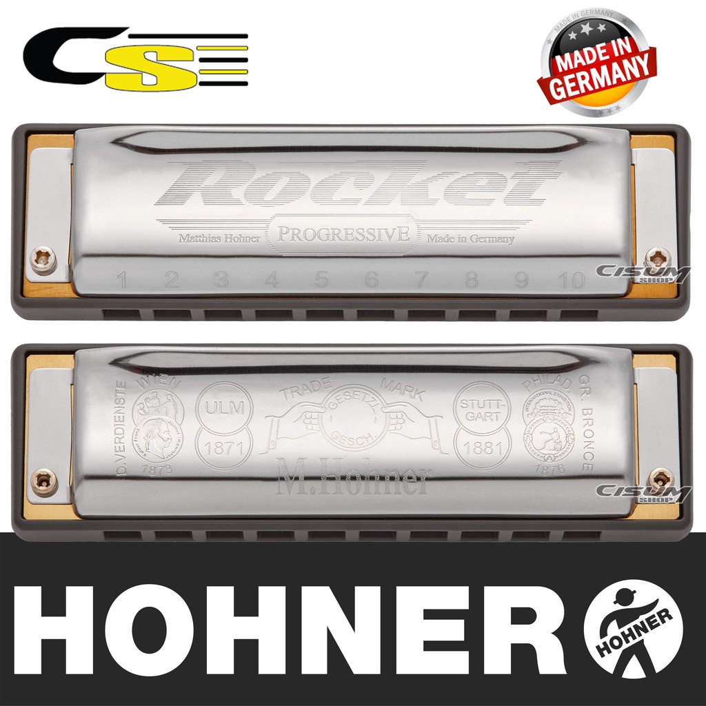 hohner-ฮาร์โมนิก้า-รุ่น-rocket-10-ช่อง-แถมฟรีเคส-amp-คอร์สเรียนออนไลน์-made-in-germany